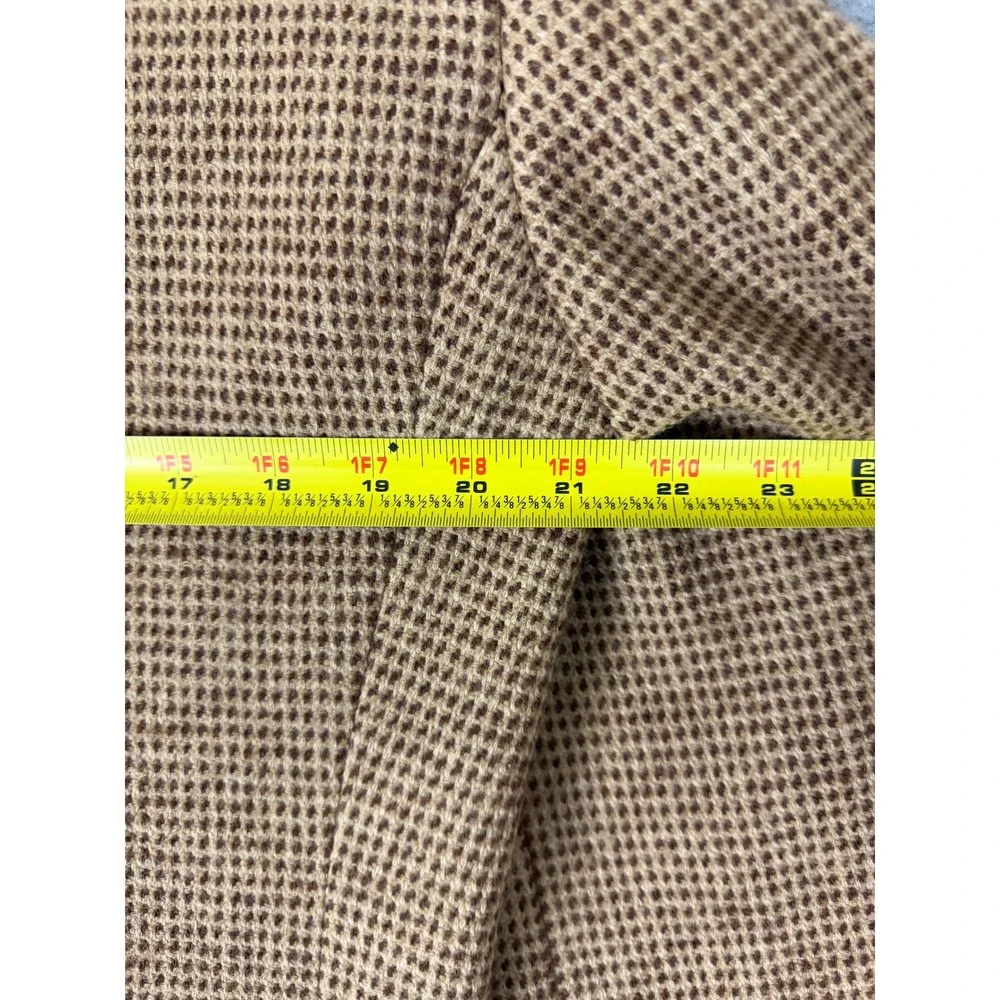 Polo Ralph Lauren Blue Label Mens 41R Virgin Wool Blazer Sport Coat Brown Italy